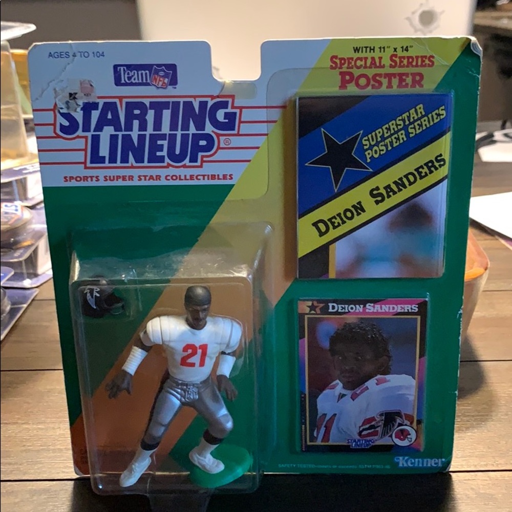 Deion Sanders 1992 Starting Lineup figure in box